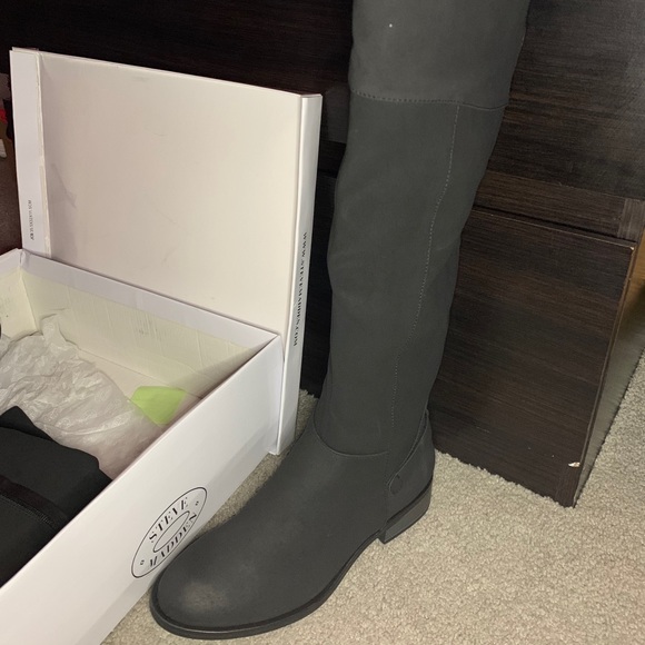 Steve Madden black knee high boots. - Picture 2 of 2